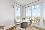 Additional seating with sweeping views of Cape Cod Bay 